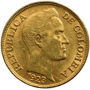 Colombie, République, 5 pesos 1923 B - Bogotá