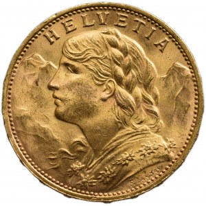 Suisse, République, 20 francs 1925 B