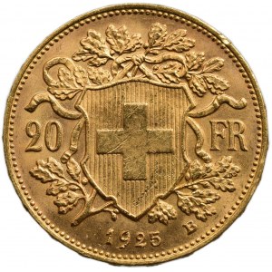 Suisse, République, 20 francs 1925 B
