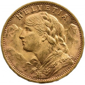 Switzerland, Republic, 20 francs 1927 B
