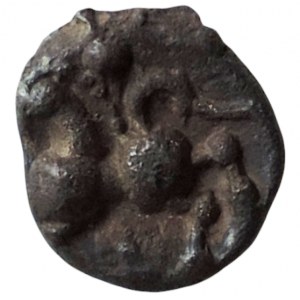 Keltové - Galie 2.-1. stol.př. Kr., quinar, stylizovaný kůň/ornament 1,75g/12x10,5mm