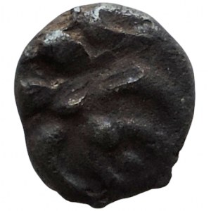 Keltové - Galie 2.-1. stol.př. Kr., quinar, stylizovaný kůň/ornament 1,75g/12x10,5mm