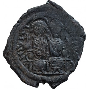 Justin II. 565-578, AE follis, minc. Nikomedia