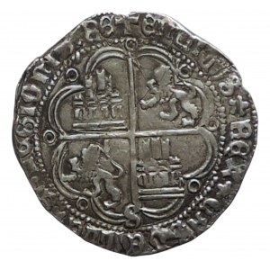Španělsko-Kastlilie, Jindřich IV. Kastilský 1454-1474, real b.l. minc. Sevilla