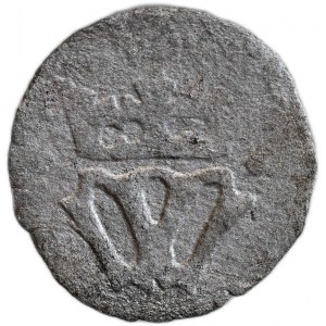 Vladislav II. Jagellonský 1471-1516, malý peníz s korunovaným W, s tečkami po stranách