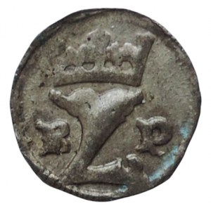Louis Jagiellon 1516-1526, small penny, one-sided b.l. R-L-P Smolík IV/54