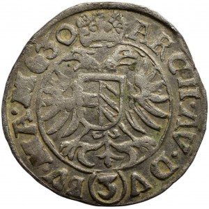 Ferdinand II. 1619-1637, 3 krejcar 1630 Praha-Hübmer