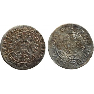 Ferdinand II. 1619-1637, 3 krejcar 1625 CW Brno, 1926 HR Vratislav