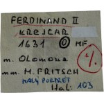 Ferdinand II. 1619-1637, 1 krejcar 1631 MF/O Olomouc