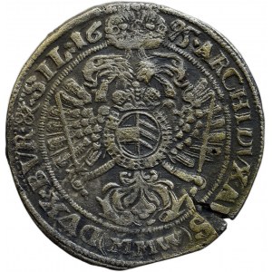 Leopold I. 1657-1705, XV krejcar 1695 MMW Vratislav - Wackerl, contemporary falsum