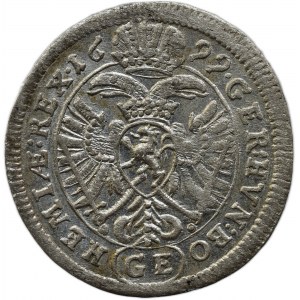 Leopold I. 1657-1705, 3 krejcar 1699 GE Praha - Egeger