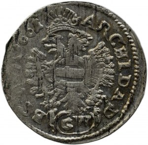 Leopold I. 1657-1705, 3 krejcar 1661 GW Kladsko - Werner