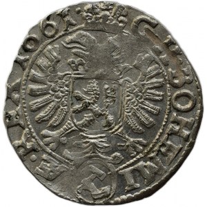 Leopold I. 1657-1705, 3 krejcar 1661 Kutná Hora - Hackl