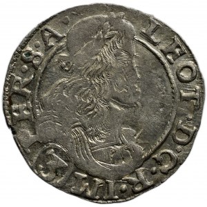 Leopold I. 1657-1705, 3 krejcar 1677 Kutná Hora - Hackl