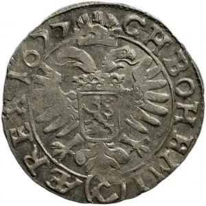 Leopold I. 1657-1705, 3 krejcar 1677 Kutná Hora - Hackl