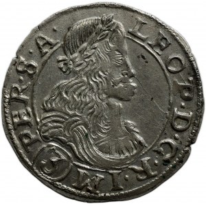 Leopold I. 1657-1705, 3 krejcar 1679 Kutná Hora - Krahel