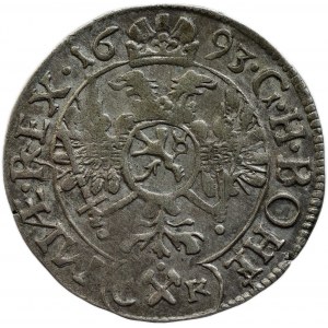 Leopold I. 1657-1705, 3 krejcar 1693 CK Kutná Hora - Krahel