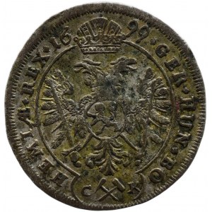 Leopold I. 1657-1705, 3 krejcar 1699 CK Kutná Hora - Krahel