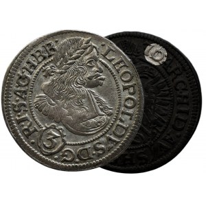 Leopold I. 1657-1705, 3 krejcar 1670/1 SHS Vratislav - Hammerschmidt