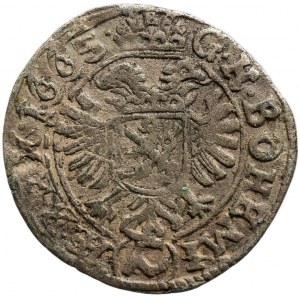 Leopold I. 1657-1705, 1 krejcar 1665 Kutná Hora - Hackl