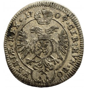 Leopold I. 1657-1705, 1 krejcar 1704 Kutná Hora - Wohnsiedler