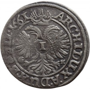 Leopold I. 1657-1705, 1 krejcar 1661 GH Vratislav-Hübner