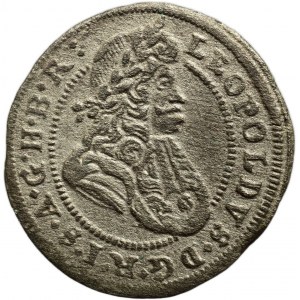 Leopold I. 1657-1705, 1 krejcar 1698 Opolí - Wackerl