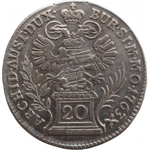 Maria Theresa 1740-1780, 20 krejcar 1763 Prague-Erdmann