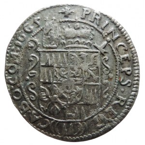 Olomouc bishopric, Charles II Lichtenstein 1664-1695, 3 krejcar 1665