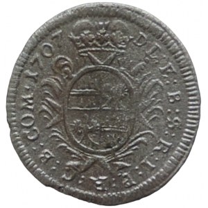 Olomouc bishopric, Charles III. Lorraine 1696-1711, 1 krejcar 1707