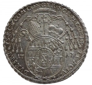 Olomouc, Wolfgang Schrattenbach, 1/2 tolar 1717