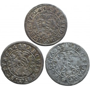 Ferdinand II. 1619-1637, 3 Krejcar 1624 Wien - div. andere Porträts