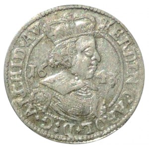 Tyroly, arc. Ferdinand Karl, 3 krejcar 1643 Hall