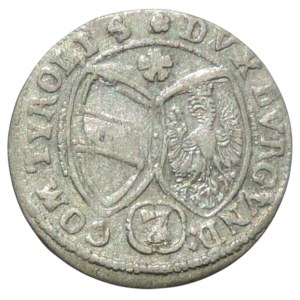 Tyroly, arc. Ferdinand Karl, 3 krejcar 1643 Hall