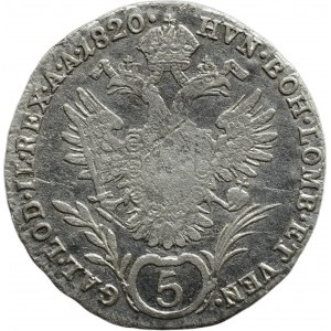 František II. 1792-1835, 5 krejcar 1820 A