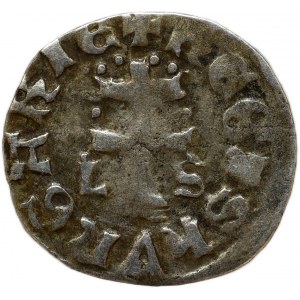Louis of Anjou 1342-1382, denarius Huszár 547 L-S