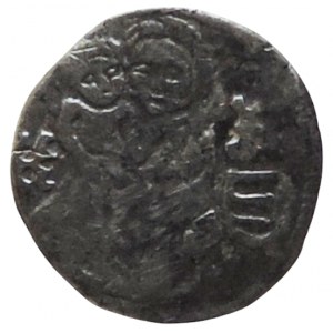 Matej Korvín 1458-1490, obol, K-erb, Huszár 727