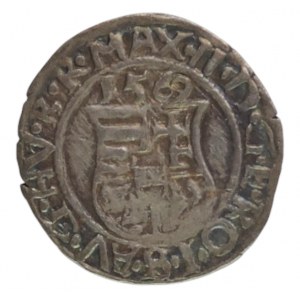 Maxmilián II., denár 1569 KB