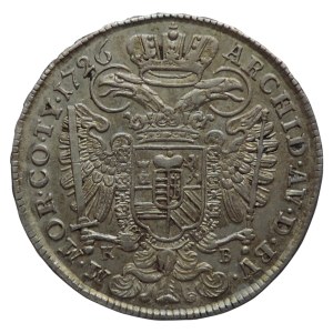 Karel VI. 1711-1740, 1/2 tolar 1726 KB