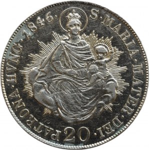 Ferdinand V. 1835-1848, 20 krejcar 1846 B madonna