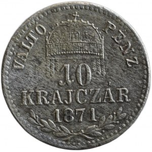 10 krejcar 1871 GYF