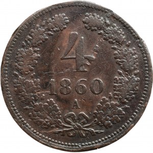 4 krejcar 1860 A