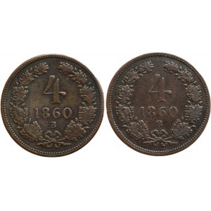 4 krejcar 1860 B