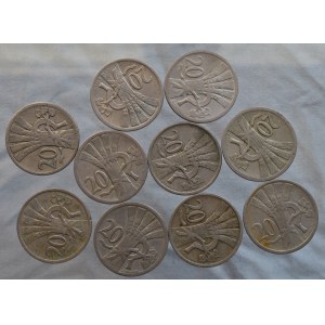 20 sál. 1921, 22, 24, 26, 27, 28, 30, 31, 37, 38