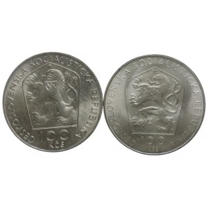 100 Kč 1976 Viktor Kaplan + 100 Kč 1976 Janko Král