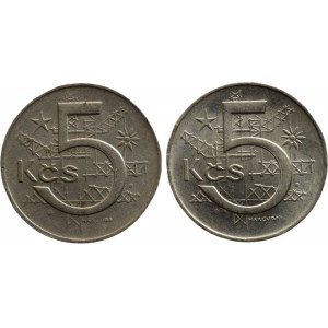 5 Kč 1973 var. A, B