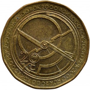 20 Kč 2000 Millennium Astronomical Clock