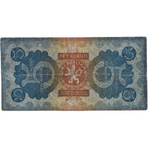 ČSR 1918-1939, 5 Korun 1921 - série 4