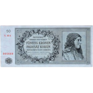 PROTECTORATE, 50 crowns 1944 - S.40A 005669