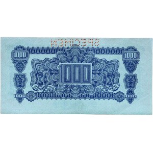 Czechoslovakia 1944-1945, 1000 CZK 1944 AA 450190